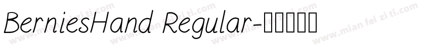 BerniesHand Regular字体转换